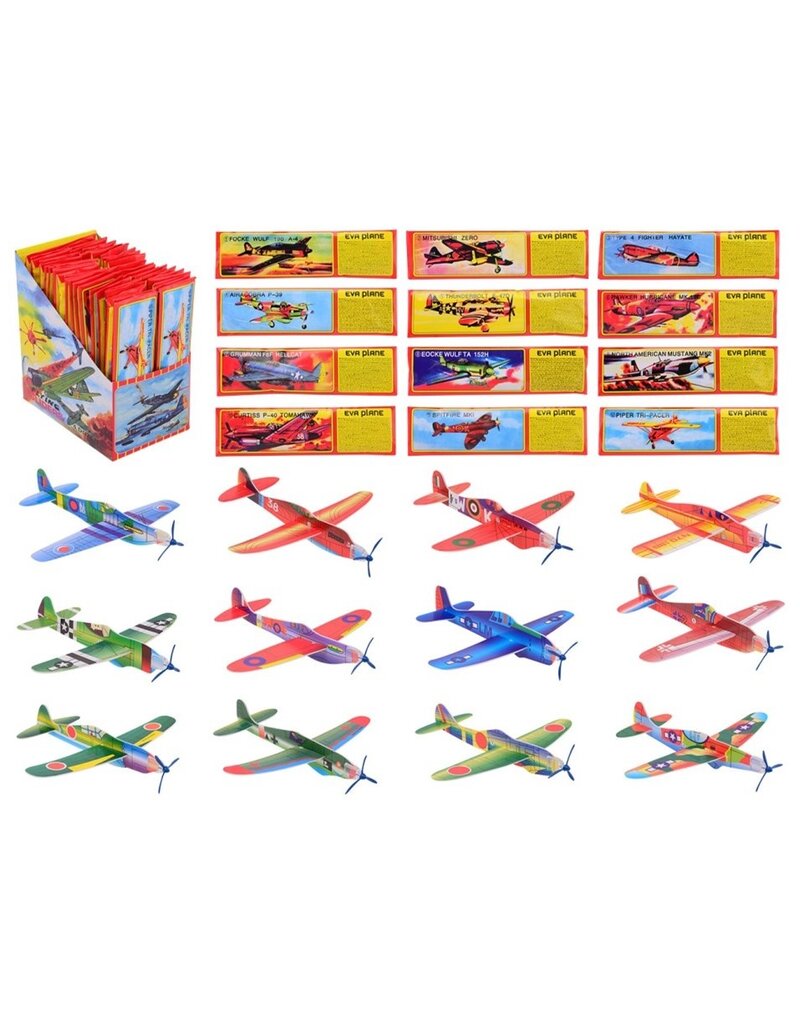 Flying Glider 18cm. 12 assorti model