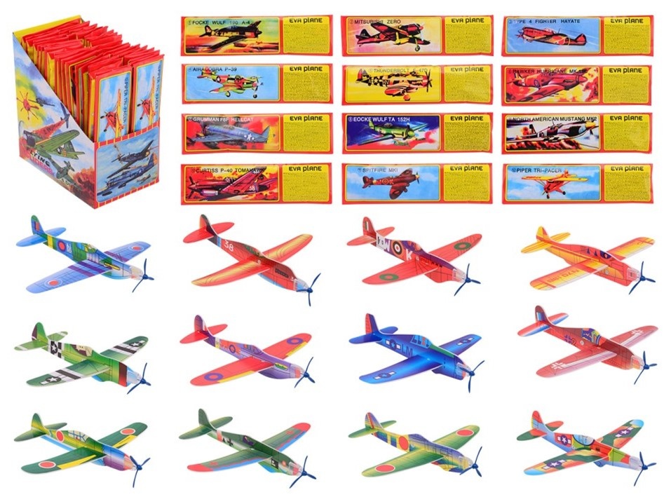 Flying Glider 18cm. 12 assorti model