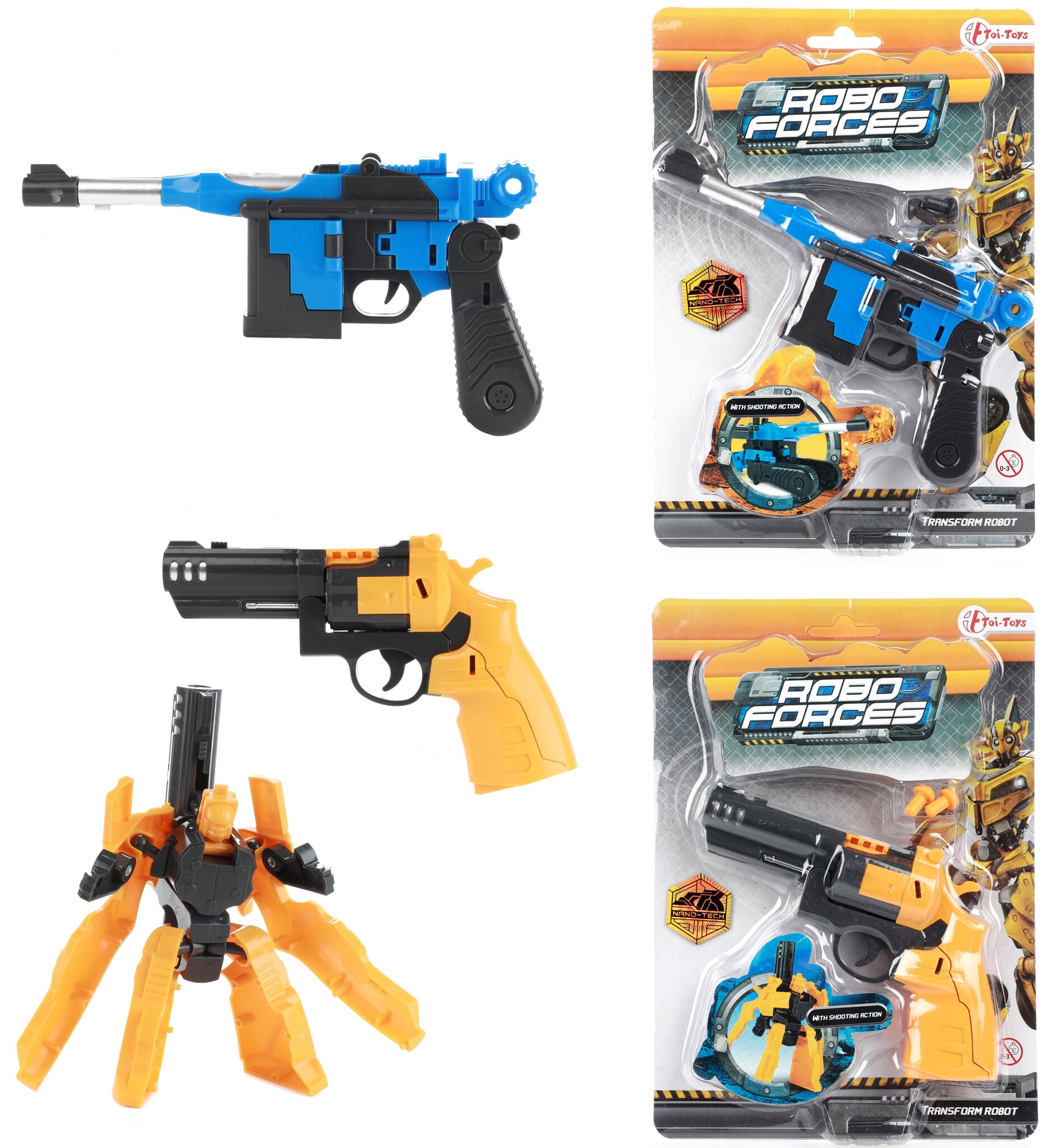 Roboforces Transformeer Robot-Pistool 2 assorti model