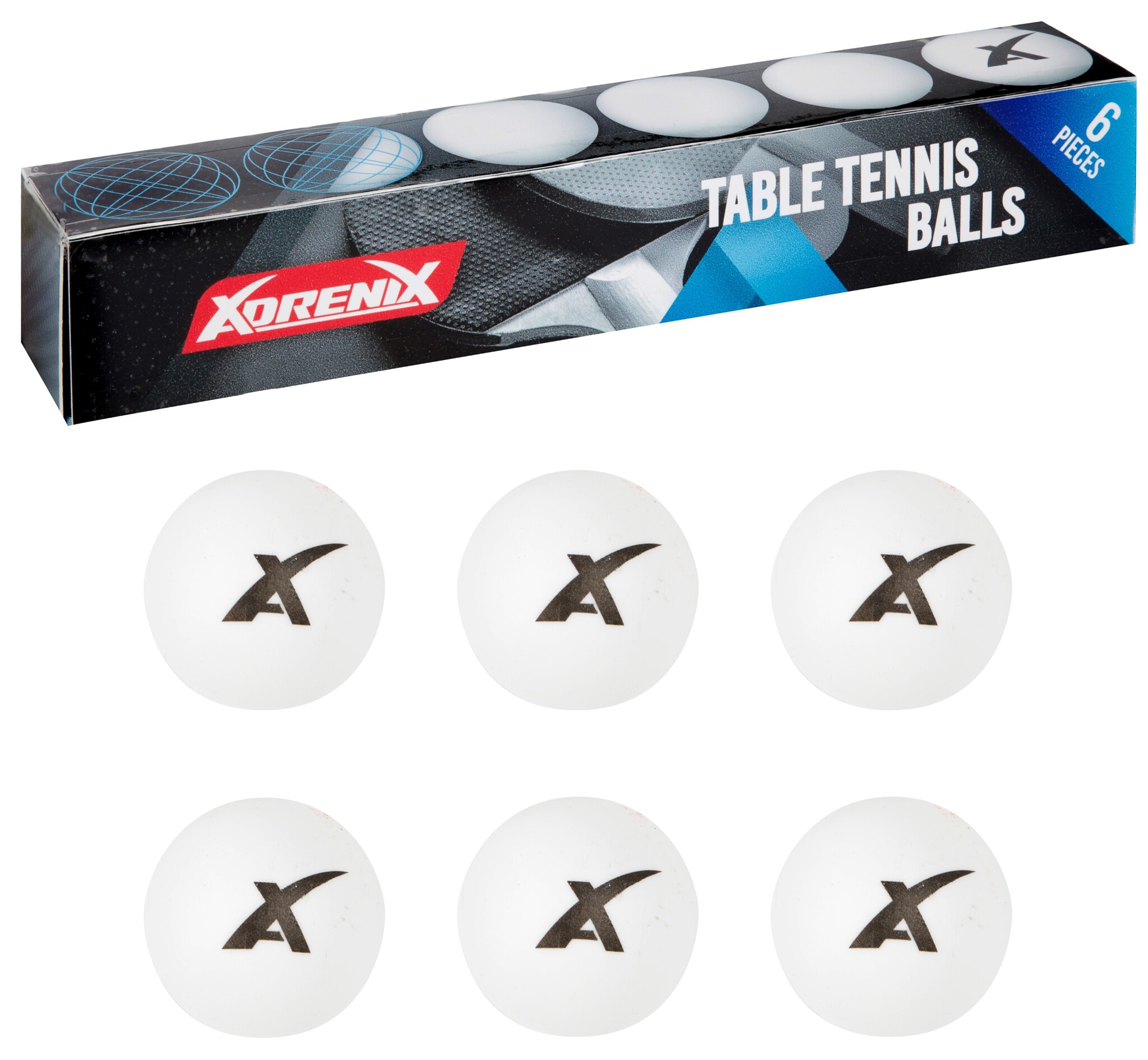 Tafeltennisballen 6 stuks in doosje
