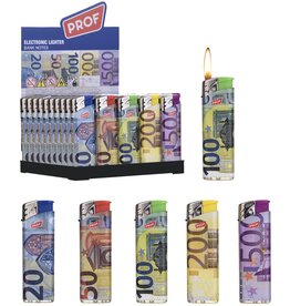 Prof Aansteker Euro Bankbiljetten 5 assorti design