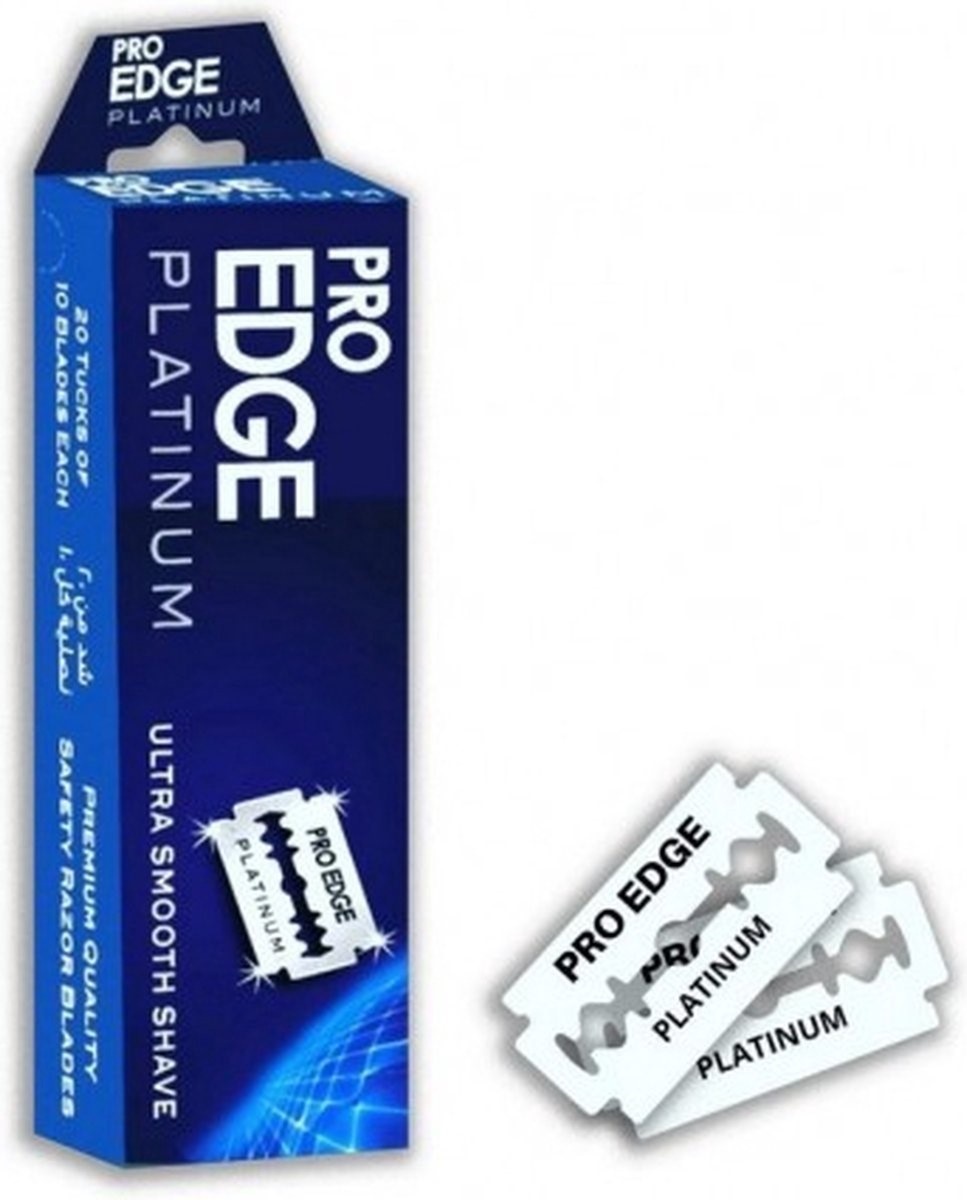 Pro Edge Scheermesjes Plat Platinum 20x5 mesjes in doos