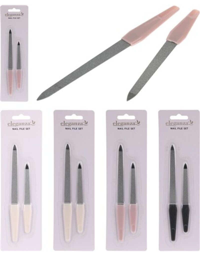 Nagelvijl set van 2 stuks 4 assorti kleur