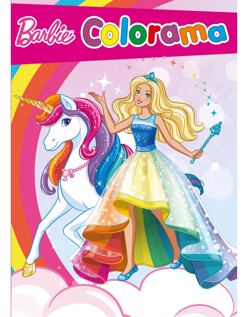 Barbie Kleurboek 48 pagina 28x21cm. 2 assorti wit papier