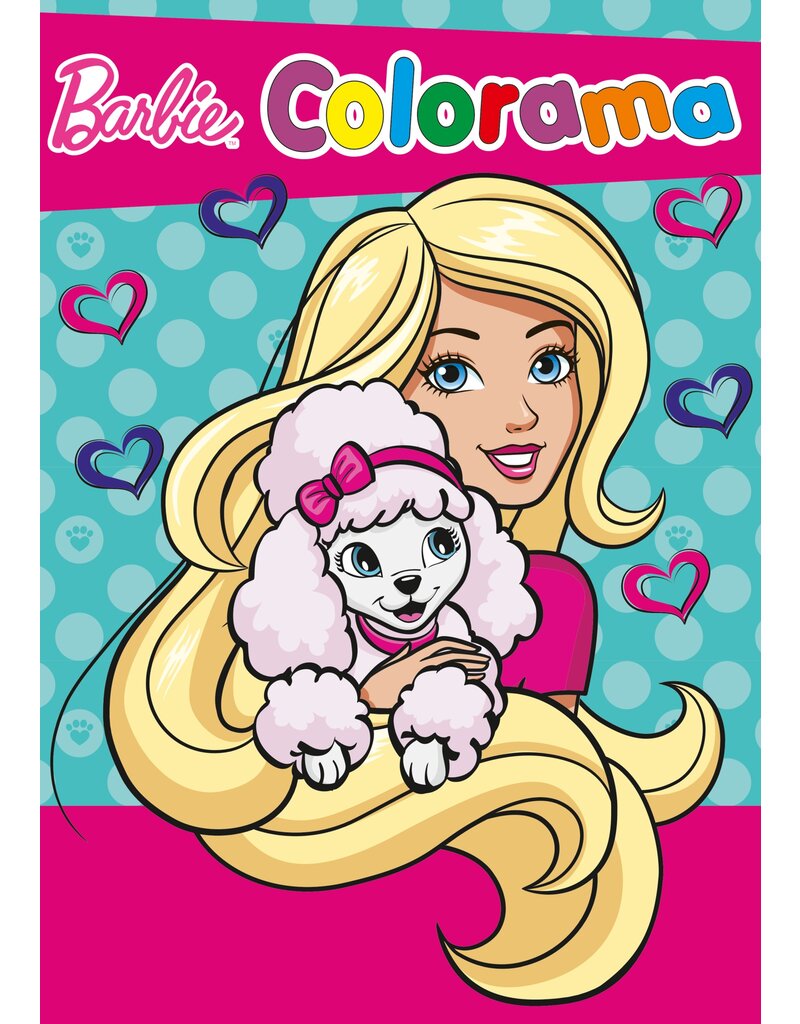 Barbie Kleurboek 48 pagina 28x21cm. 2 assorti wit papier