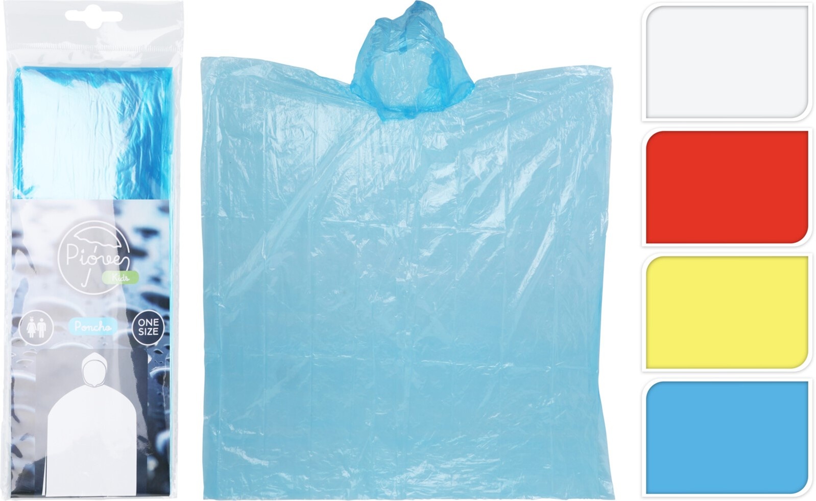 Poncho voor Kinderen 4 assorti kleur