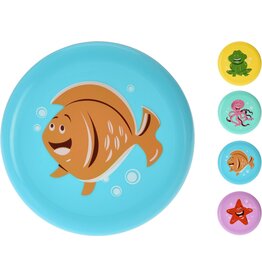 Frisbee PP 22cm. 4 assorti kleur en print