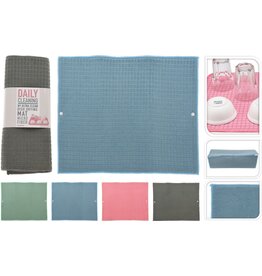 Afdruipmat Microvezel 48x40cm. 4 assorti kleur