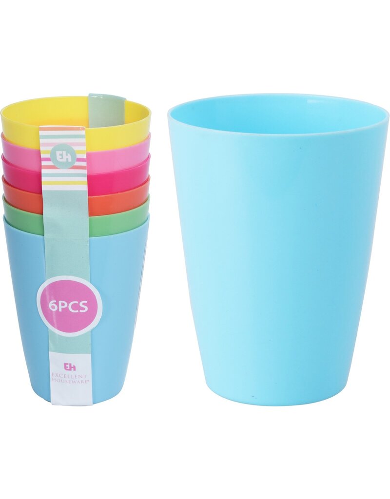 Beker PP 270ml set van 6 stuks