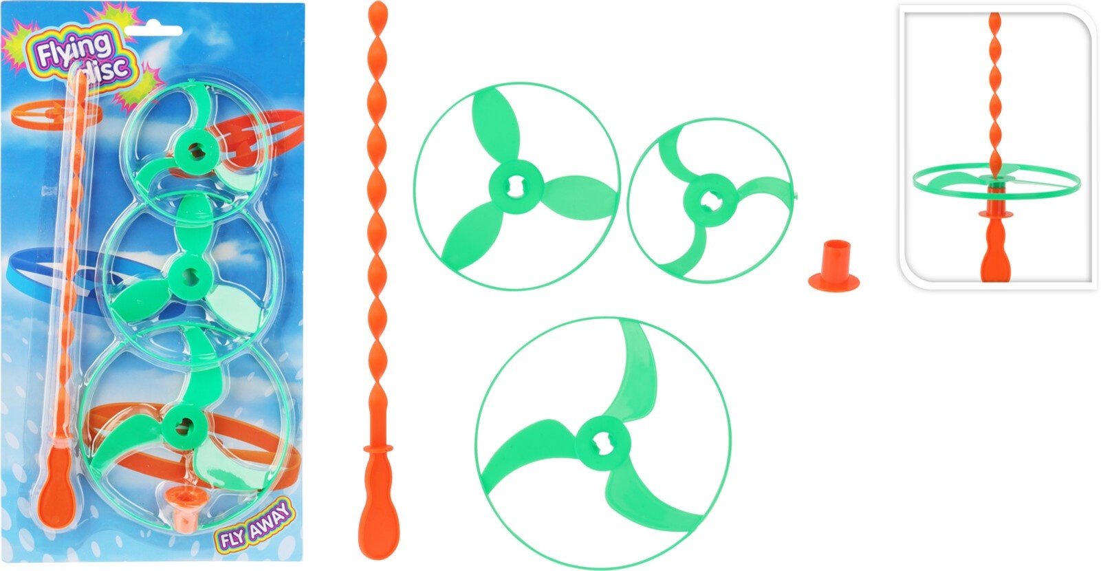 Vliegende Schotel Schieter met 3 propellers