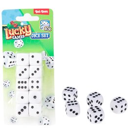 Dobbelstenen 10 stuks op kaart