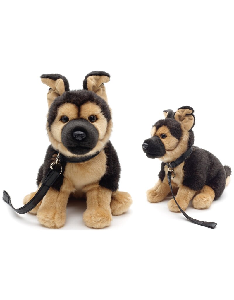 Pluche Herdershond 24cm met riem