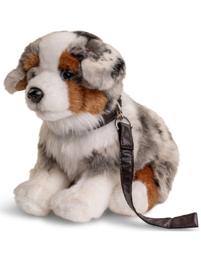 Pluche Australian Shepherd 26cm met riem