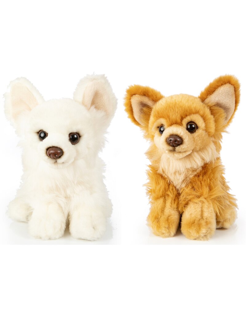 Pluche Chihuahua 17cm 2 assorti kleur