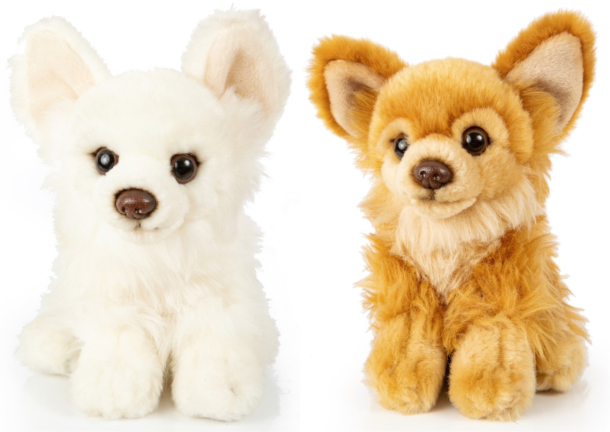Pluche Chihuahua 17cm 2 assorti kleur