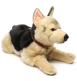 Pluche Duitse Herdershond met harnas 61cm.