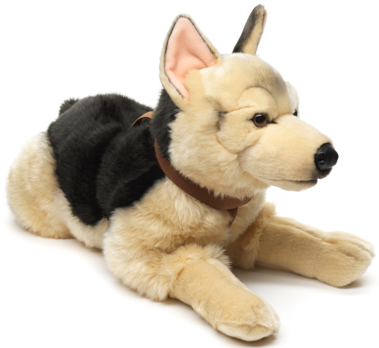 Pluche Duitse Herdershond met harnas 61cm.