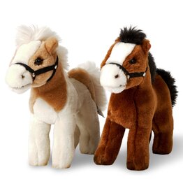 Pluche Paard 23cm 2 assorti kleur