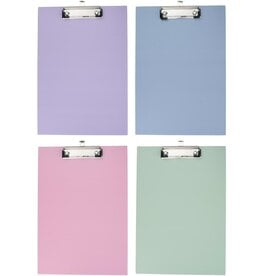 Klembord 31,5x22cm voor A4 documenten 4 assorti kleur