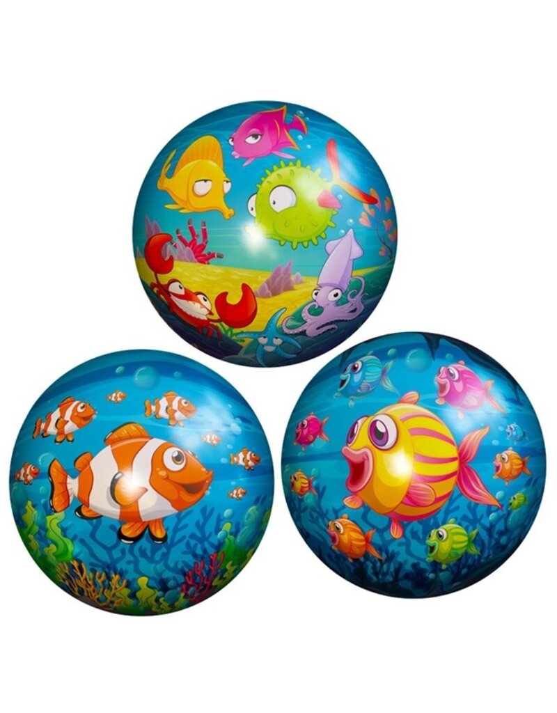 Bal Fish 23cm. 3 assorti print