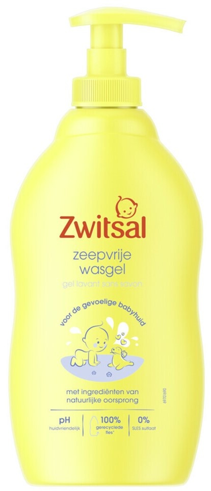 Zwitsal Wasgel Extra Mild & Zacht Pomp 400ml.