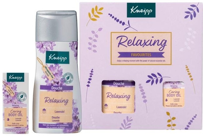 Kneipp Relaxing Giftset; Douche 200ml & Body Oil 20ml