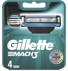 Gillette Mach3 Scheermesjes 4 stuks