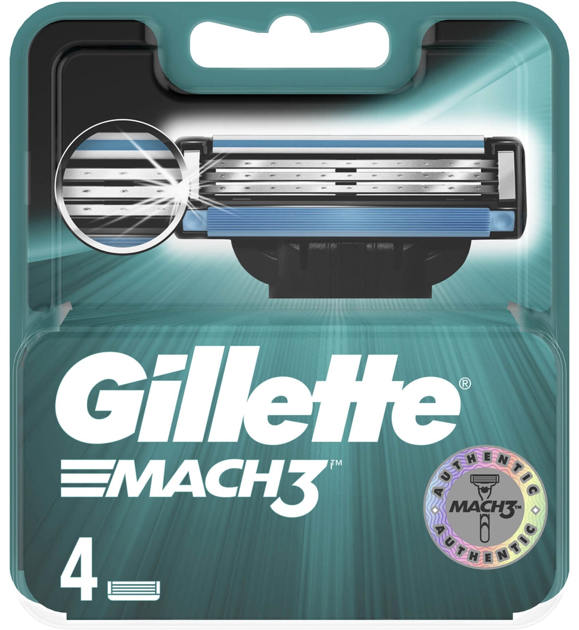 Gillette Mach3 Scheermesjes 4 stuks