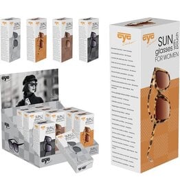 Dames Zonnebril met hoesje en koord 4 ass kleur