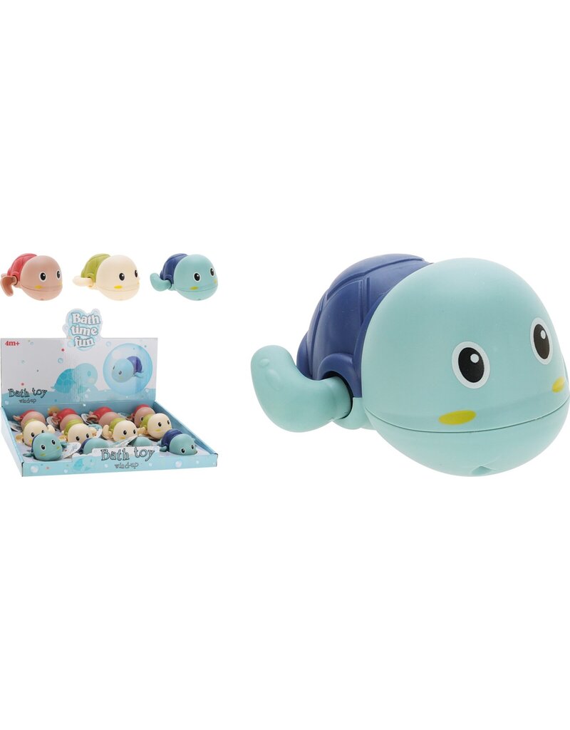 Schildpad Wind Up voor in bad 3 assorti kleur