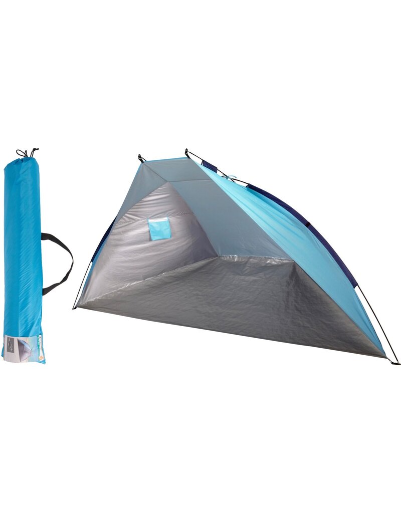 Strandtent Polyester 270x120x120cm UV50+ zilver coating