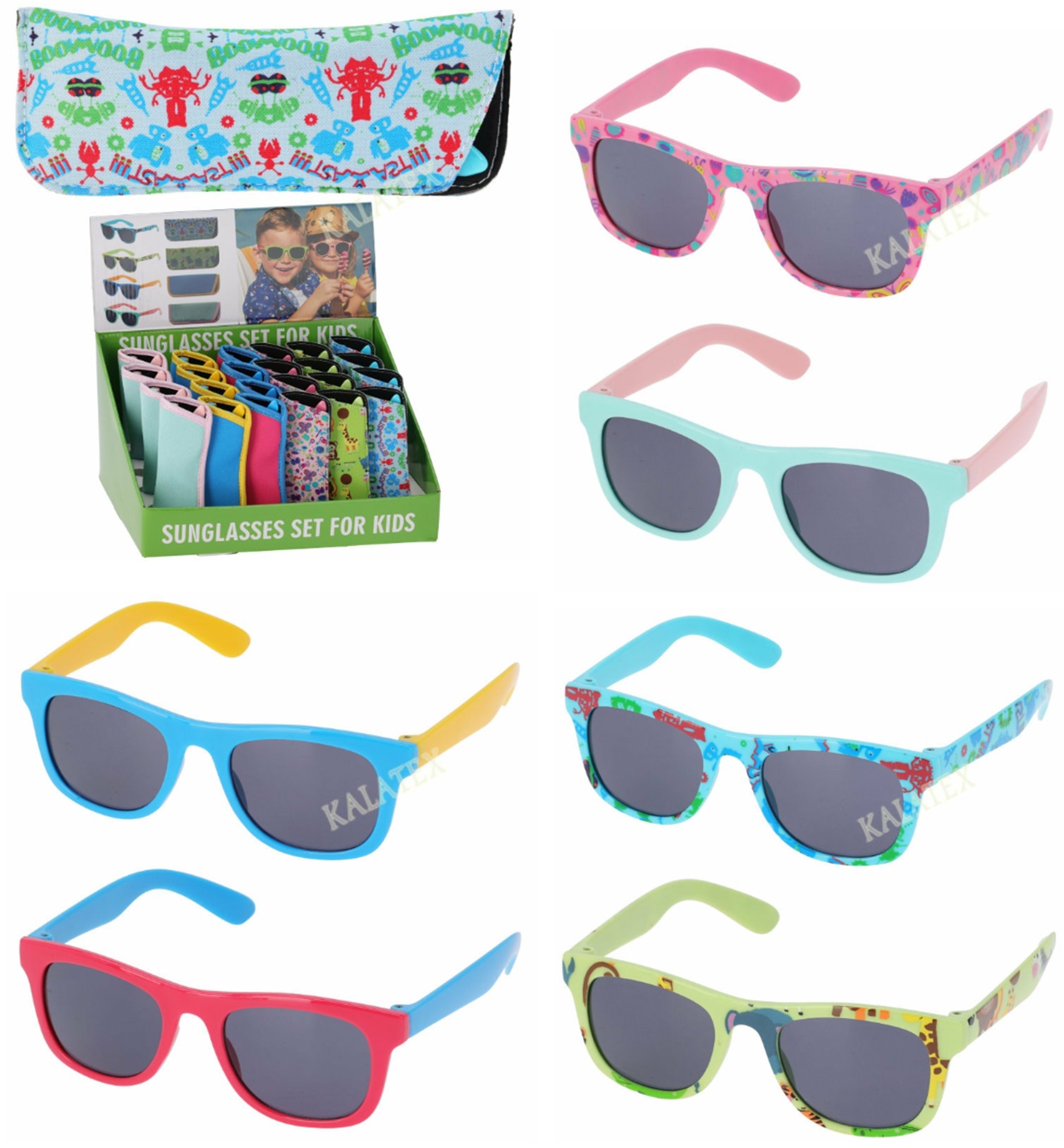 Kinder Zonnebril 6 assorti kleur