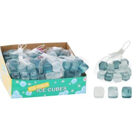 Ijsblokjes PE set van 18 stuks 3 kleuren