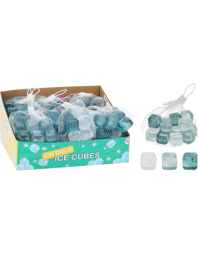 Ijsblokjes PE set van 18 stuks 3 kleuren