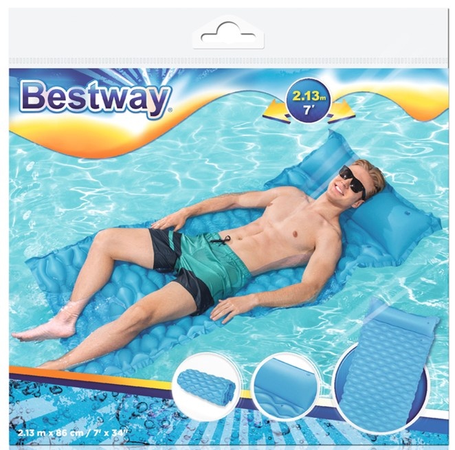Bestway Luchtbed Float 'n Roll 155x77x19cm 3 ass kleur, foto 3 van 3