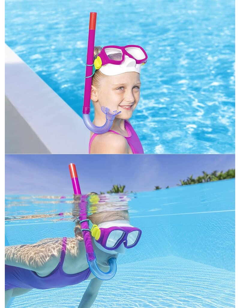 Bestway Snorkelset Explora 7 jaar+ 2 assorti kleur