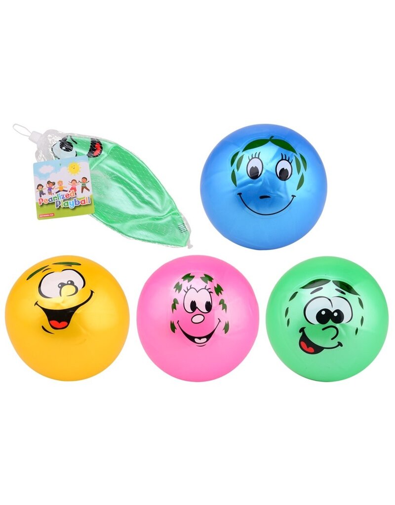 Bal Smiley Face 20cm. 4 assorti design