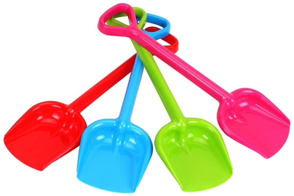 Schep Plastic 50cm 4 assorti kleur