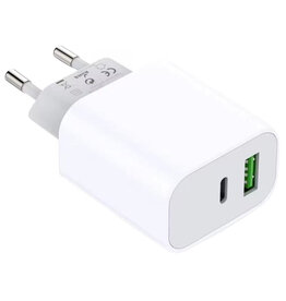 Oplader USB -A en USB-C 20W