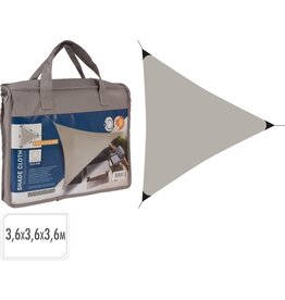 Schaduwdoek Driehoek 3,6x3,6x3,6meter Taupe