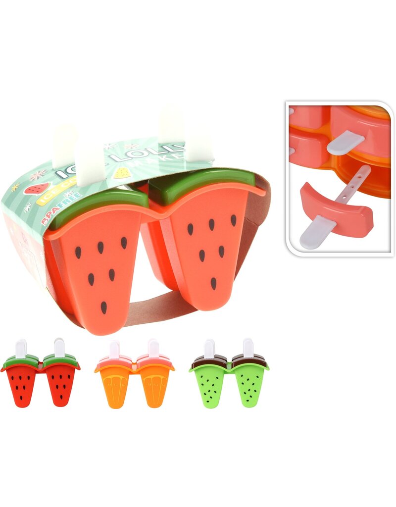 IJslollymaker PP voor 4 ijsjes 3 assorti