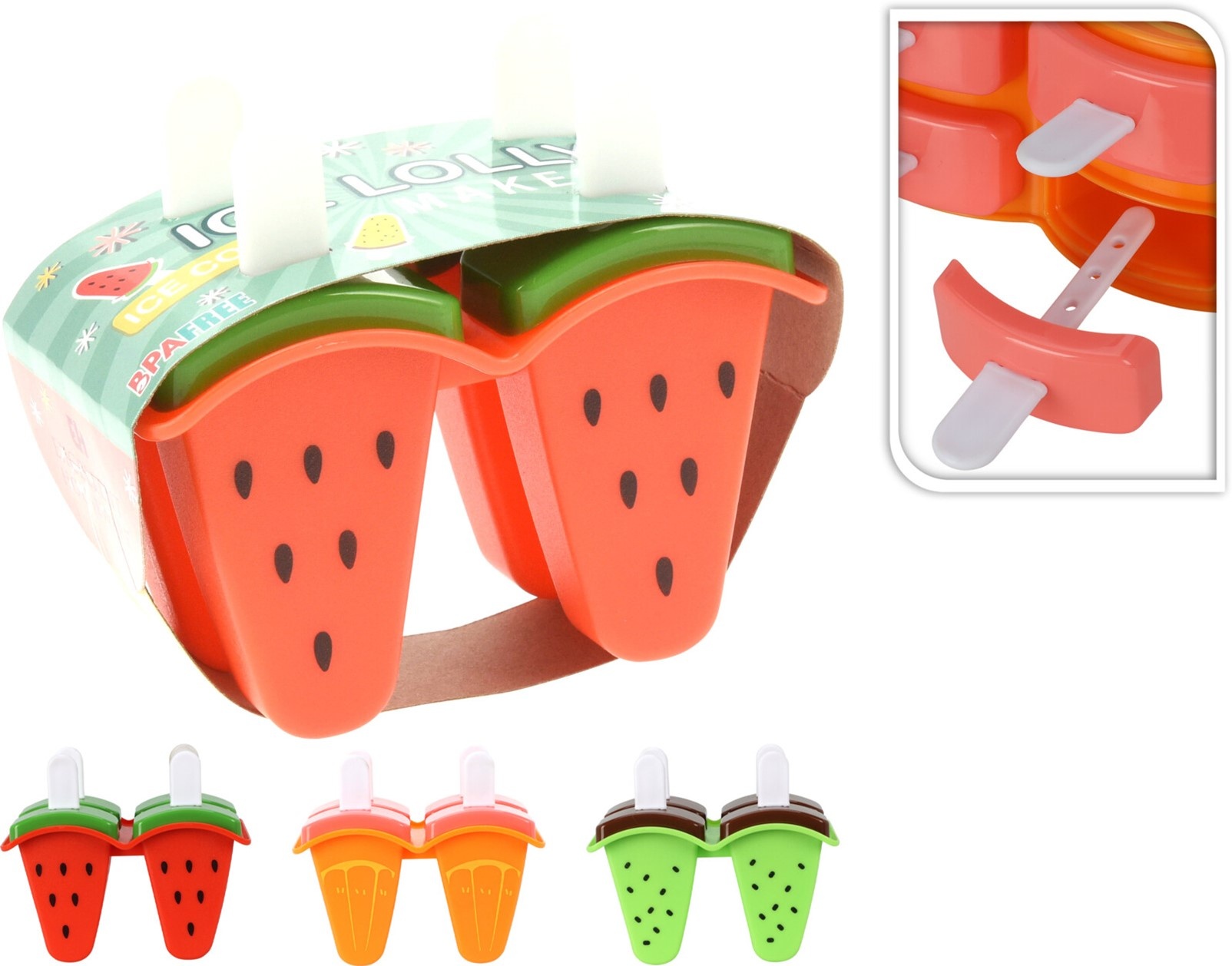 IJslollymaker PP voor 4 ijsjes 3 assorti