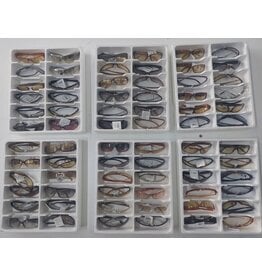 Brillen assortie modellen en kleuren 12stuks in verkoop tray