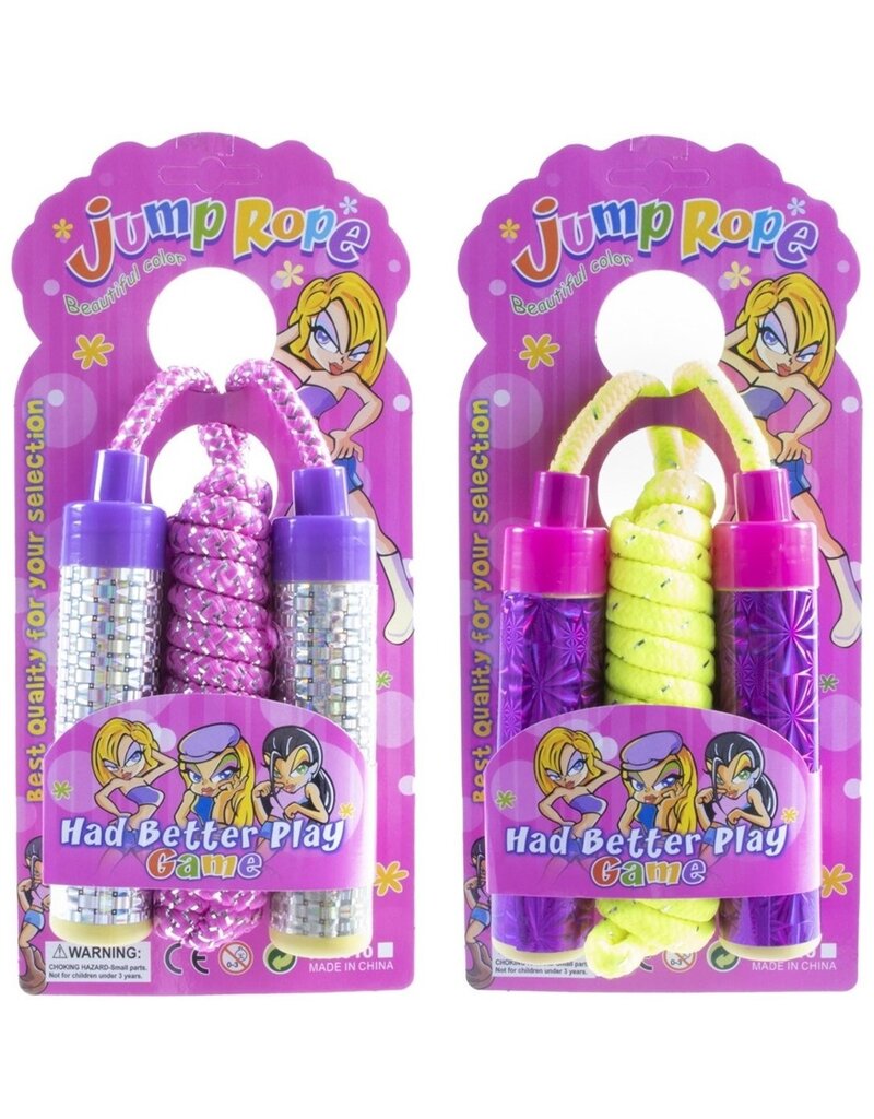 Springtouw Neon met Glitter assorti kleur