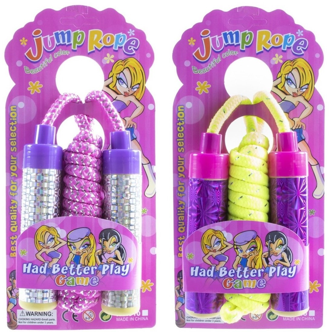 Springtouw Neon met Glitter assorti kleur