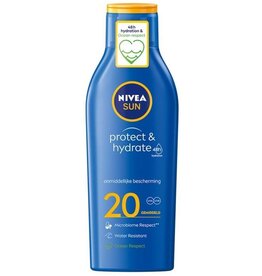 Nivea Sun Lotion Protect &Moisture SPF20 250ml (Nl/Fr tekst)