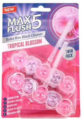 Max Flush 5 Toilet Blok Tropical Blossom 2x45gr