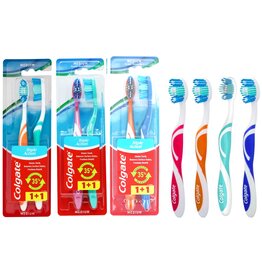 Colgate Tandenborstel Medium Triple Action 2 pack ass kleur