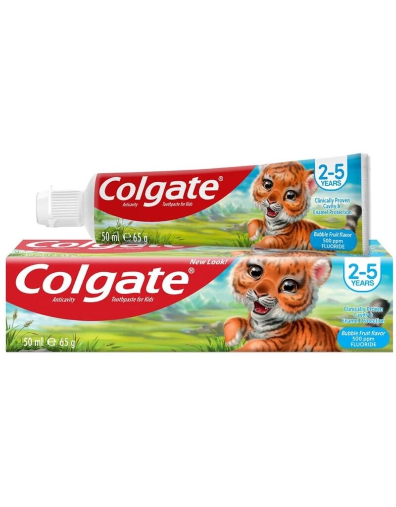 Colgate Colgate Tandpasta Junior Bubble Fruit 2-5 jaar 50ml