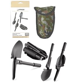 Opklapbare Schep Multifunctioneel 4-delig 41cm incl. tas